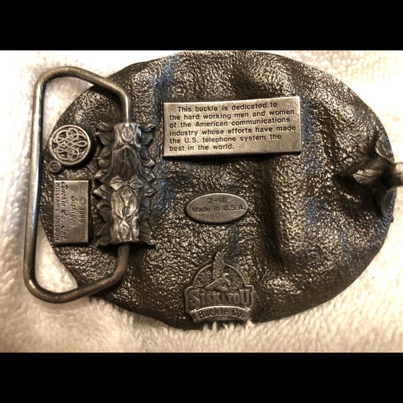 🆕 Vintage Siskiyou 1988 American Communications Workers Belt Buckle - Picture 2 of 4